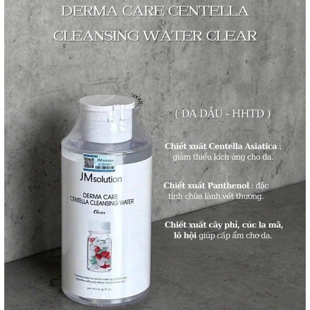 Nước tẩy trang JM SOLUTION Cleansing Water Làm Sạch Sâu Cho Mọi Loại Da - Ever Queen