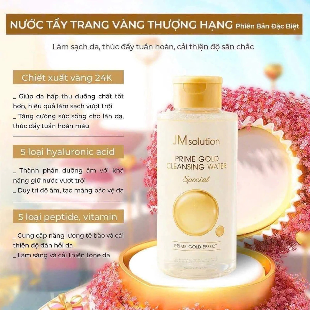 Nước tẩy trang JM SOLUTION Cleansing Water Làm Sạch Sâu Cho Mọi Loại Da - Ever Queen
