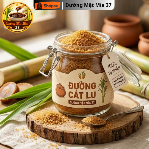 Combo 3kg Đường Cát Vàng , Đường Cát Lu nghệ an nguyên chất không phụ gia