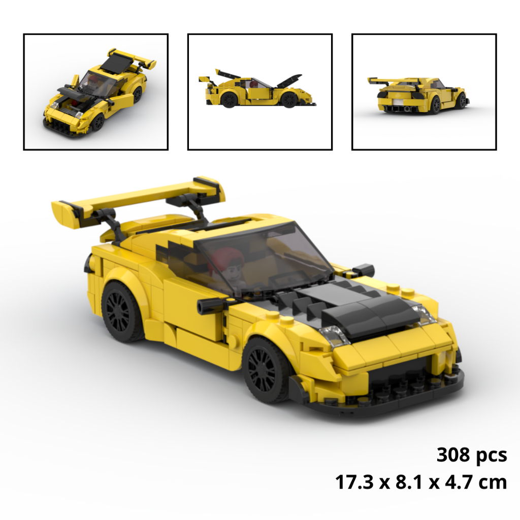 Mô hình xe Mazda RX-7 Initial D lắp ráp speed champions 8 stud, đồ chơi ...