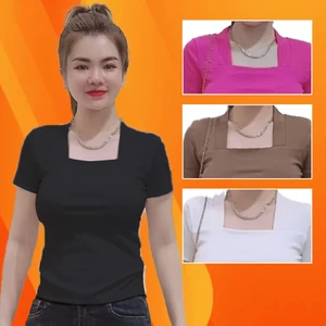 Áo Ôm Body Nữ Ngắn Tay 𝗟𝗮𝗻𝗹𝗲𝗲 𝗦𝘁𝗼𝗿𝗲 Mã 0U