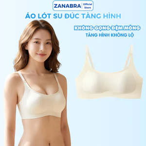Áo Ngực Áo Lót nữ su đúc Tàng Hình không gọng không lộ viền đệm mỏng nâng đỡ ngực tự nhiền ZANABRA A03