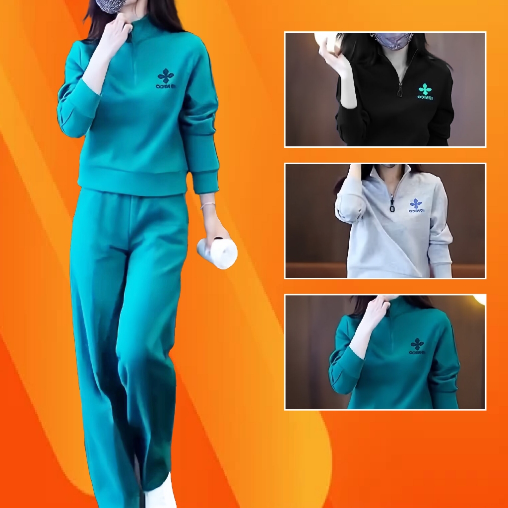 Đồ Bộ Nữ Quần Dài 𝗟𝗮𝗻𝗹𝗲𝗲 𝗦𝘁𝗼𝗿𝗲 Cổ Khóa MÃ 0K