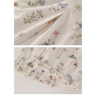 Set Bộ Bé Gái, Đồ Bộ Bé Gái Mặc Mùa Hè Họa Tiết Hoa Nhẹ Nhàng Chất Liệu Cotton Mềm Mại