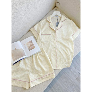 𝗛𝗮̀𝗻𝗴 𝗰𝗵𝗶́𝗻𝗵 𝗵𝗮̃𝗻𝗴 Bộ ngủ pyjama Gấm hoa cộc - O.N WORKSHOP