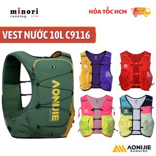 Balo Vest Nước Chạy Trail AONIJIE C9116 MB 10L Siêu Nhẹ Không Gồm Túi Đựng Gậy chạy trail