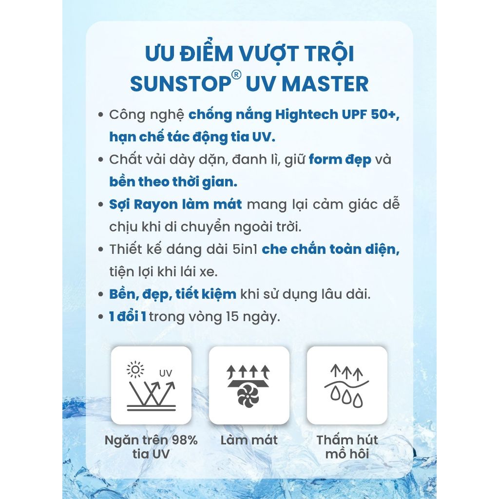 Áo khoác chống nắng Nữ có túi hộp chống tia UV SunStop Master TOKYOLIFE dáng dài thoáng mát 40000441