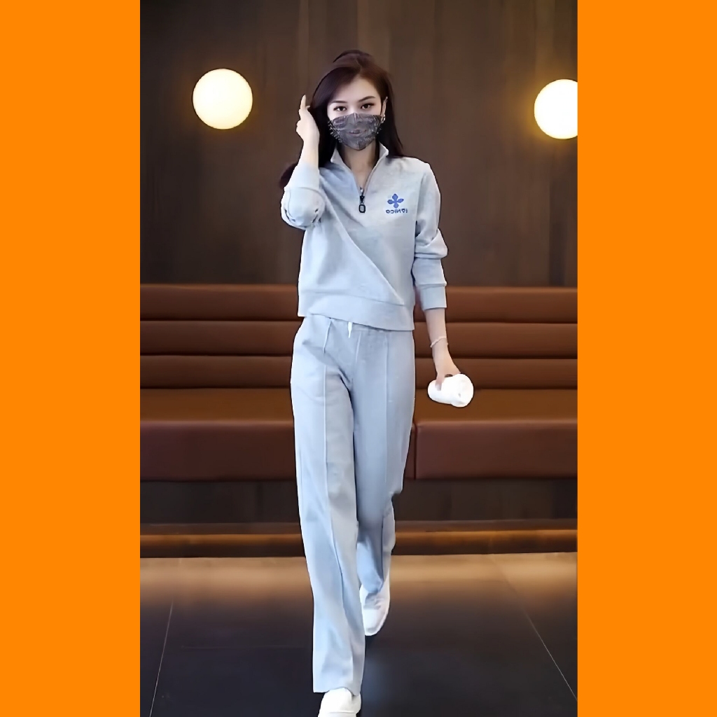 Đồ Bộ Nữ Quần Dài 𝗟𝗮𝗻𝗹𝗲𝗲 𝗙𝗮𝘀𝗵𝗶𝗼𝗻 Cổ Khóa MÃ 0K
