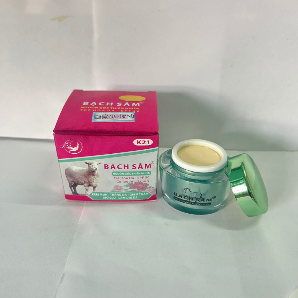 Kem Bạch Sâm K21 22g - Phục Hồi Da Hư Tổn, Làm Sáng Da, Giảm Vết Thâm Mụn