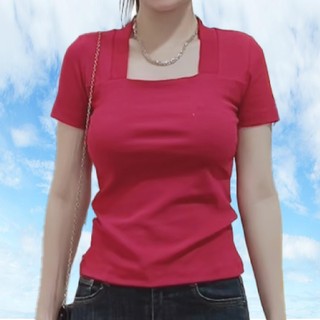 Áo Ôm Body Nữ Ngắn Tay 𝗟𝗮𝗻𝗹𝗲𝗲 𝗦𝗵𝗼𝗽 Mã 0U