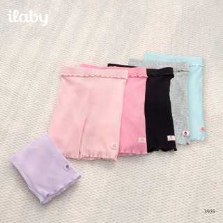 Quần legging đùi bé gái ILABY HCM chất liệu thun tăm mềm mại co giãn tốt [3939]