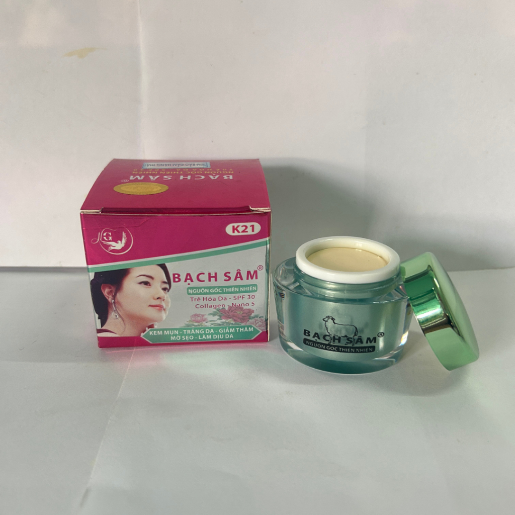 Kem Bạch Sâm K21 22g - Phục Hồi Da Hư Tổn, Làm Sáng Da, Giảm Vết Thâm Mụn