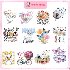 Hình in pét ủi nhiệt quần áo,ba lô,túi sách,mũ nón,tem mác,nhiều mẫu nhiều size,ủi tại nhà bằng bàn ủi,thao tác đơn giản