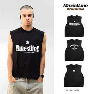 Áo thun tank top MMESTLINE "LOGO TANKTOP" form Boxy chất liệu Premium Cotton In Lụa Trame