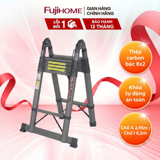 Thang rút gọn chữ A Fujihome STLA66 - Chiều cao vượt trội, Chống ăn mòn, Chịu lực tốt