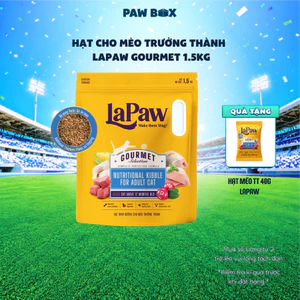 Hạt cho mèo trưởng thành laPaw Gourmet hỗn hợp dinh dưỡng túi 1.5Kg