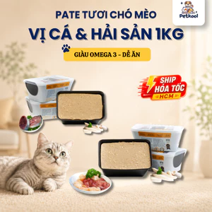 Pate Tươi Cho Chó và Mèo THEPETVN đủ vị, hộp 1KG - PETKOOL