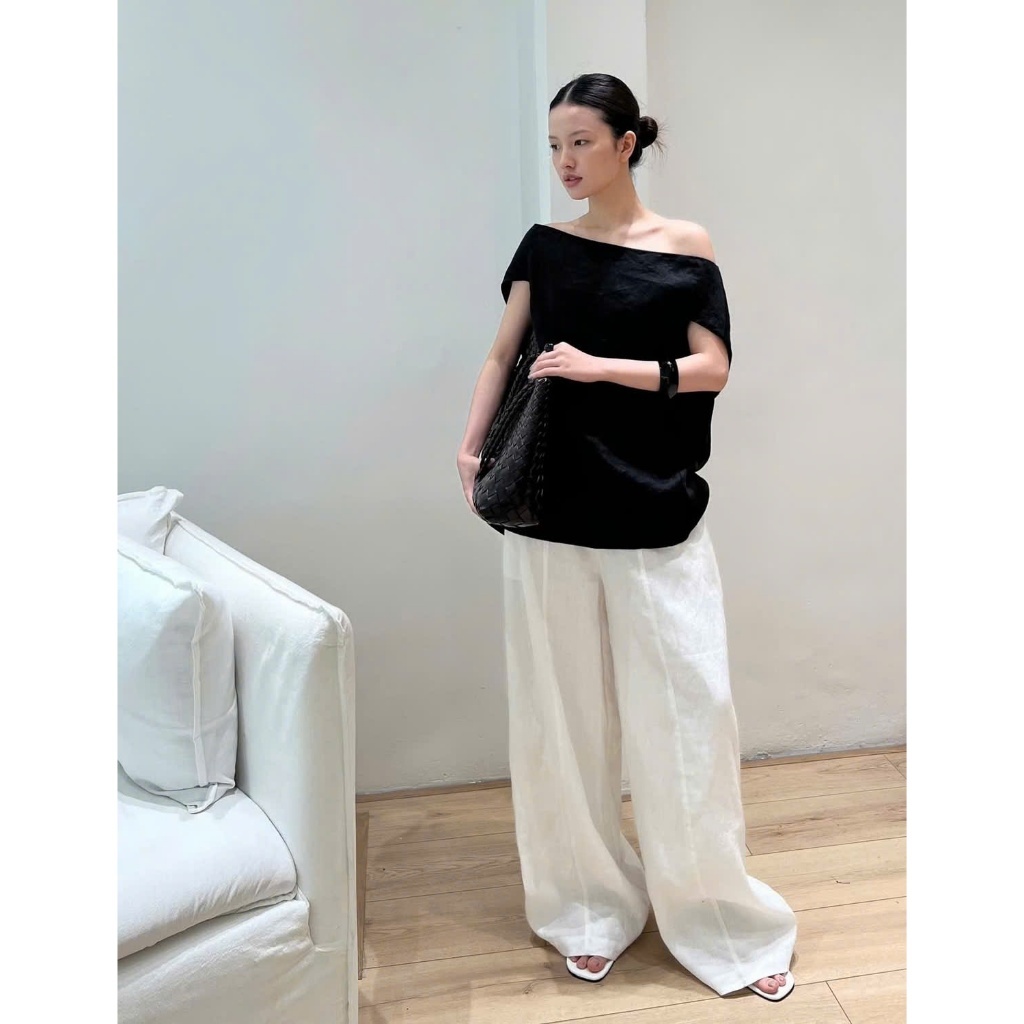 𝗫𝗶𝗻𝗵 𝗟𝗶𝗻𝗲𝗻 - Áo Linen trễ vai