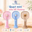 Quạt Cầm Tay Mini H137 Dễ Thương, Quạt Sạc USB Nhỏ Gọn 3 Cấp Gió Màu Pastel