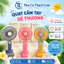 Quạt Cầm Tay Mini H137 Dễ Thương, Quạt Sạc USB Nhỏ Gọn 3 Cấp Gió Màu Pastel