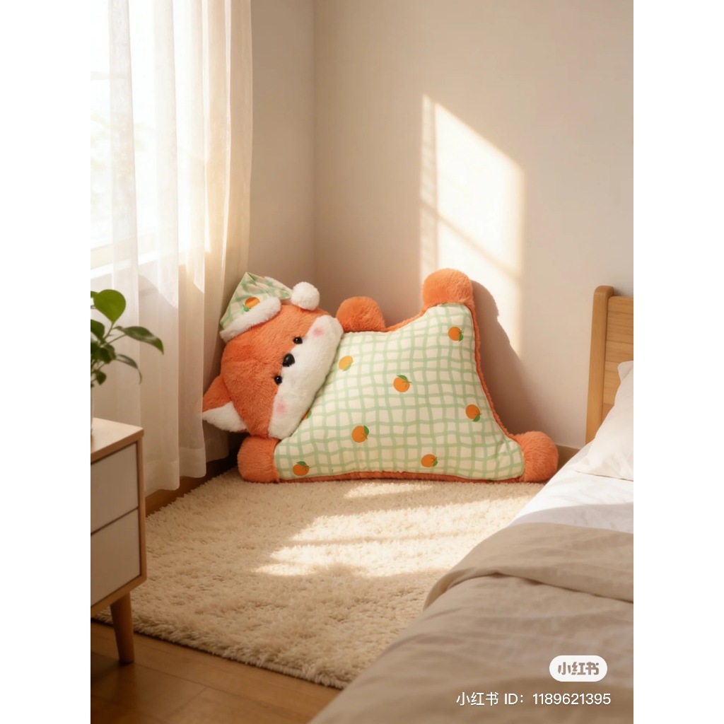 Gối thú nằm cute Heo, Cáo, Cừu, Mèo, Cánh Cụt độc lạ, mềm mịn [Tặng kèm móc khóa] | BigBuy360 - bigbuy360.vn