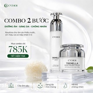 [MỚI] COMBO SERUM & KEM DƯỠNG NẤM TUYẾT C'CHOI – DƯỠNG ẨM, SÁNG DA, HỖ TRỢ CHỐNG NHĂN & LÀM MỜ DẤU HIỆU LÃO HÓA