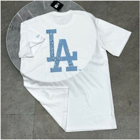 Áo Thun New Era La Dodgers Paisley Unc White - 13086599