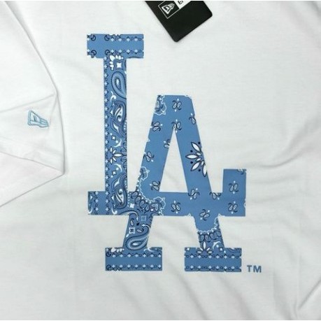 Áo Thun New Era La Dodgers Paisley Unc White - 13086599