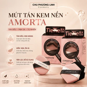 Set 3 Mút AMORTALS Hồng Đen MP1556 - Siêu Mềm Tán Kem Nền Kem Che Khuyết Điểm Tiện Lợi Không Ăn Phấn Đặc Biệt