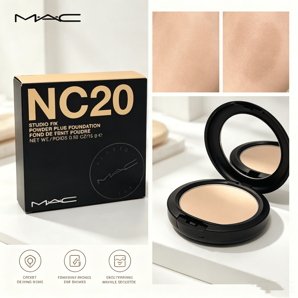 Phấn Phủ MAC 15g/Studio Fix Powder Plus Foundation/Lì Mịn/Lâu Trôi/Nhiều Tông Màu/Che Phủ Hoàn Hảo