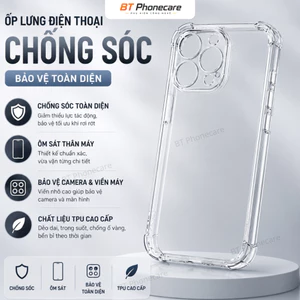 Ốp Lưng Chống Sốc Điện Thoại TPU Dẻo Bảo Vệ Toàn Diện Chống Va Đập Chống Trầy Xước Ôm Máy