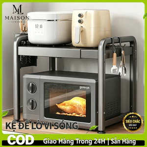 Kệ Lò Vi Sóng kích thước có thể điều Kệ Để Lò Vi Sóng 2/3 tầng inox Kệ Để Đồ Nhà Bếp