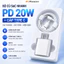 Bộ củ sạc nhanh PD 20W + cáp Type C, sạc 50% trong 30 phút, chip thông minh chống quá nhiệt