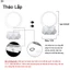 【HOT!】Loa Bluetooth không dây, quà tặng sáng tạo, loa thông minh nhiều màu sắc, đèn ngủ nhỏ, đèn đầu giường