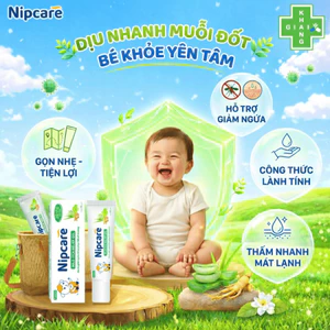Kem bôi kháng khuẩn, dịu da, giảm viêm ngứa an toàn cho cả nhà Nipcare Mild Itch (Tube 15g)