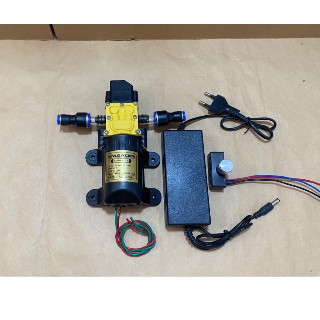 Máy Bơm Tăng Áp 12V Kèm Nguồn 12V/5A