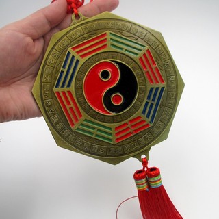Bò Dựng Phong Thủy Gương Bát Quái Hợp Kim Màu Sắc Treo Bán Buôn 24 Tiết Khí 12 Cung Hoàng Đạo Tai Chi Yin Yang Gương