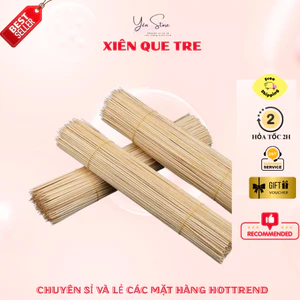 Xiên Que Tre Loại Dày Cứng Cáp Dùng Làm Thân Hoa Sáp, Cắm Hoa, Giỏ Trái Cây, Xiên Nướng, Đồ Handmade