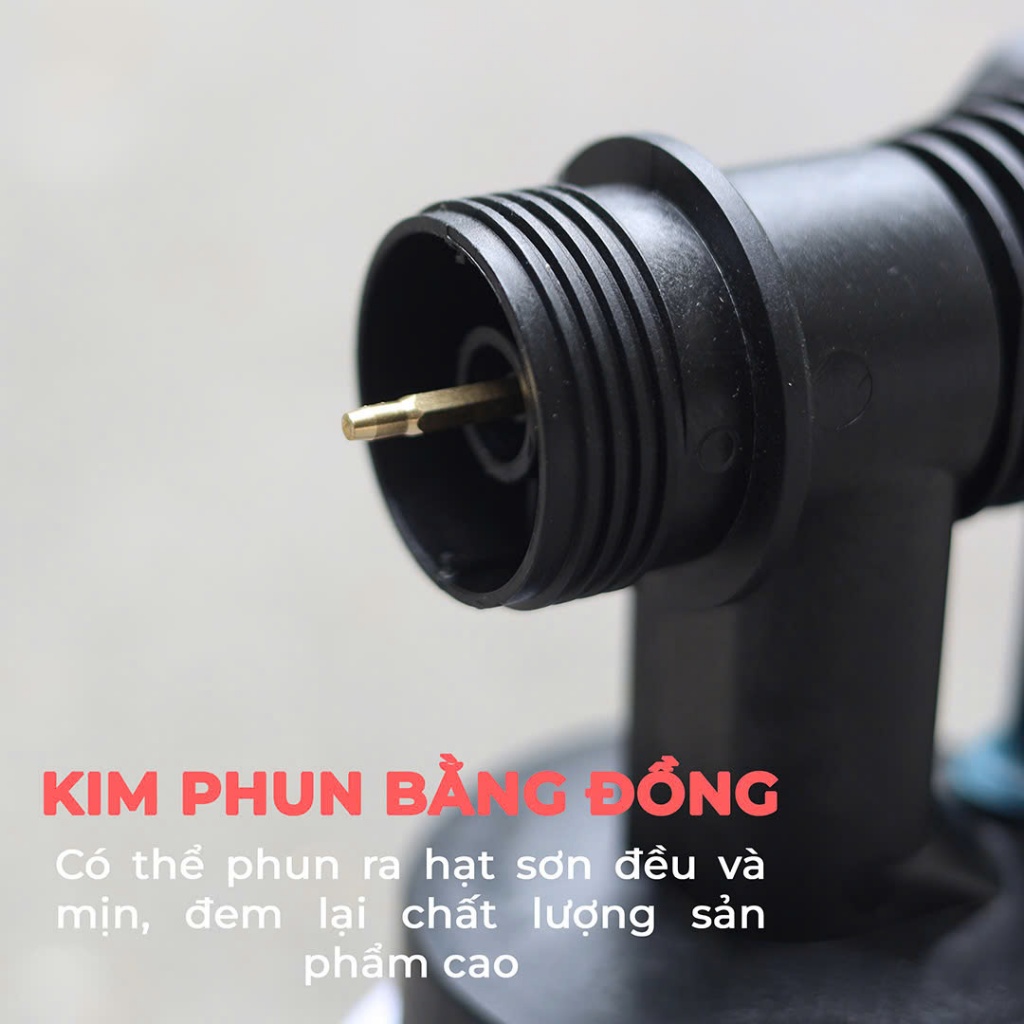 [CHÍNH HÃNG] Máy Phun Sơn Bossun BS-SG800ML - Lõi đồng 100% - Dung Tích 1100ml - Đầu 3 Chia