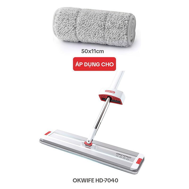 Bông Lau Nhà Thay Thế PJ-7040A-PTB, Dùng Cho Cây Lau Nhà Tự Vắt OKwife HD-7040A