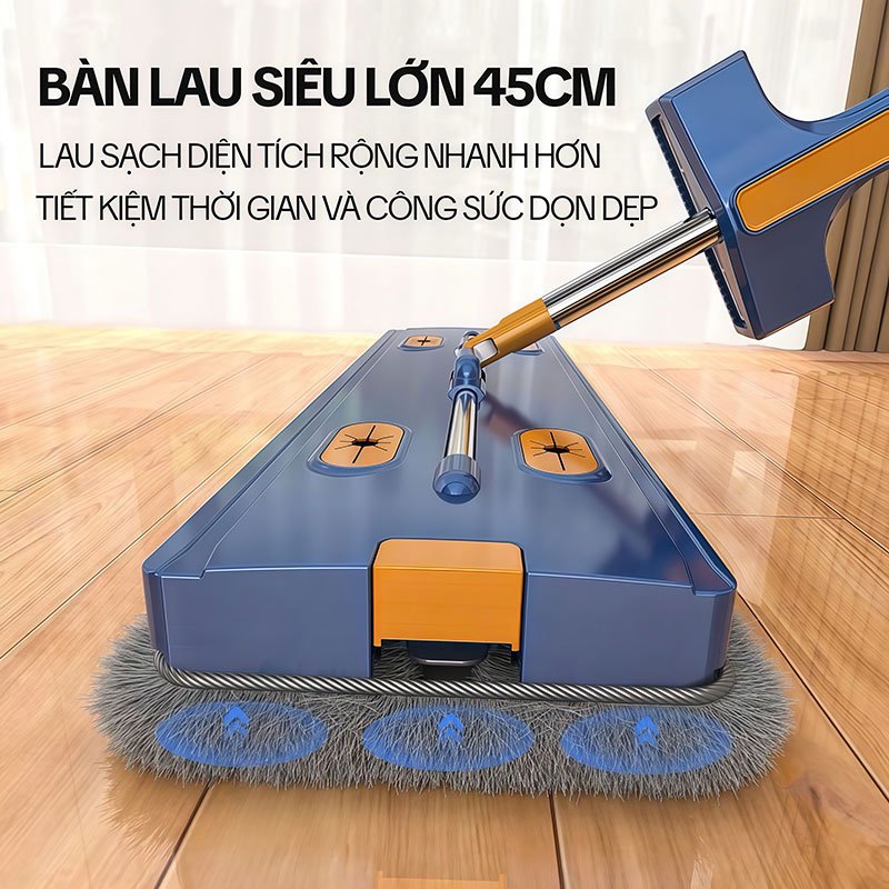 Bông Lau Nhà Thay Thế KITIMOP-MONSTER-45CM2-1, Dùng Cho Cây Lau Nhà Tự Vắt KITIMOP-MONSTER-45CM2-BLUE