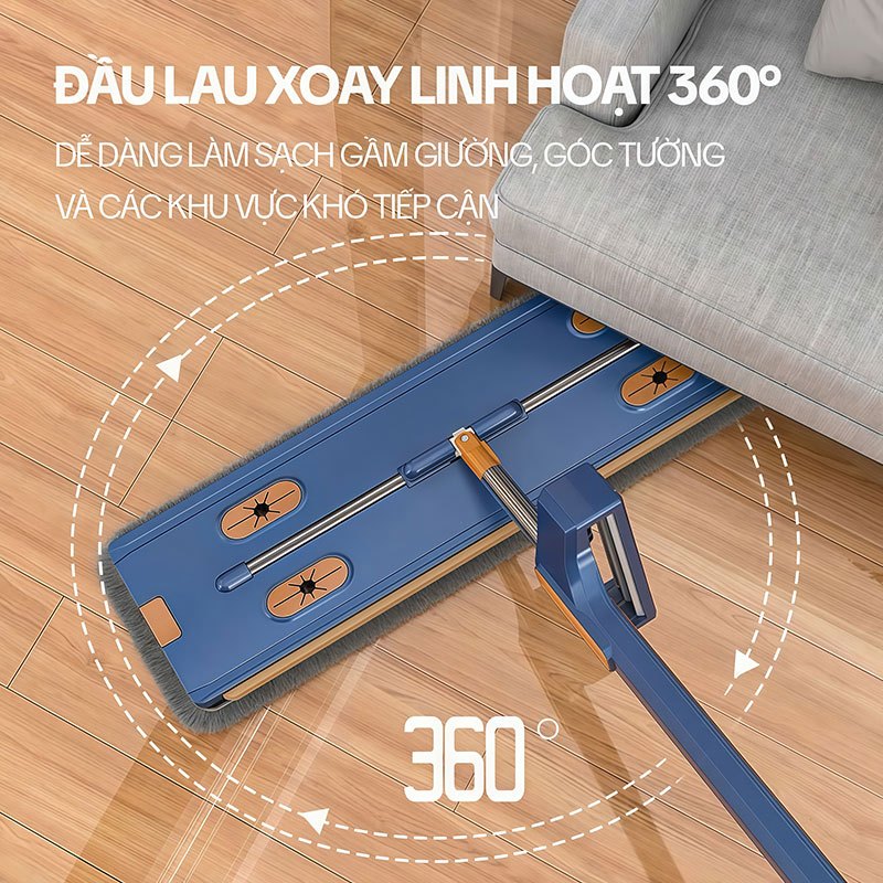 Bông Lau Nhà Thay Thế KITIMOP-MONSTER-45CM2-1, Dùng Cho Cây Lau Nhà Tự Vắt KITIMOP-MONSTER-45CM2-BLUE
