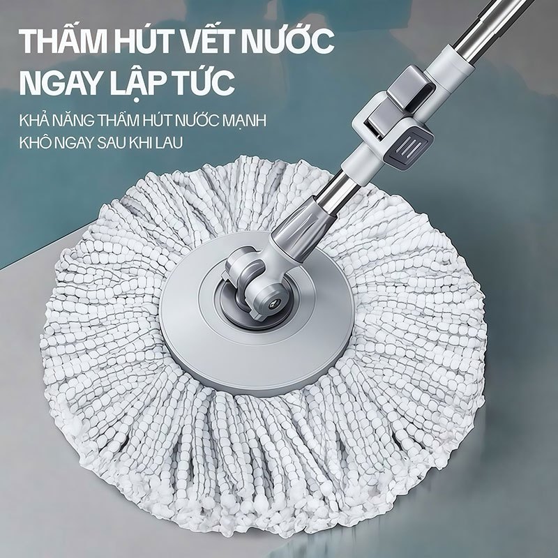 Bông Lau Nhà Thay Thế KITIMOP KS360-1, Dùng Cho Cây Lau Nhà Xoay 360 Độ KITIMOP KS360