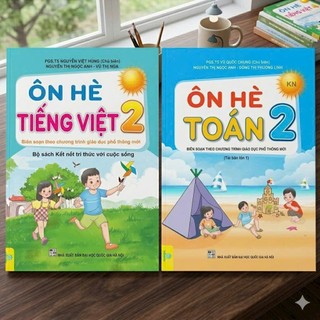 Sách - Bộ 2 cuốn Ôn Hè Toán + Tiếng Việt 2 Kết Nối - ndbooks