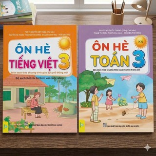 Sách - Bộ 2 cuốn Ôn Hè Toán + Tiếng Việt Lớp 3 Kết Nối - ndbooks