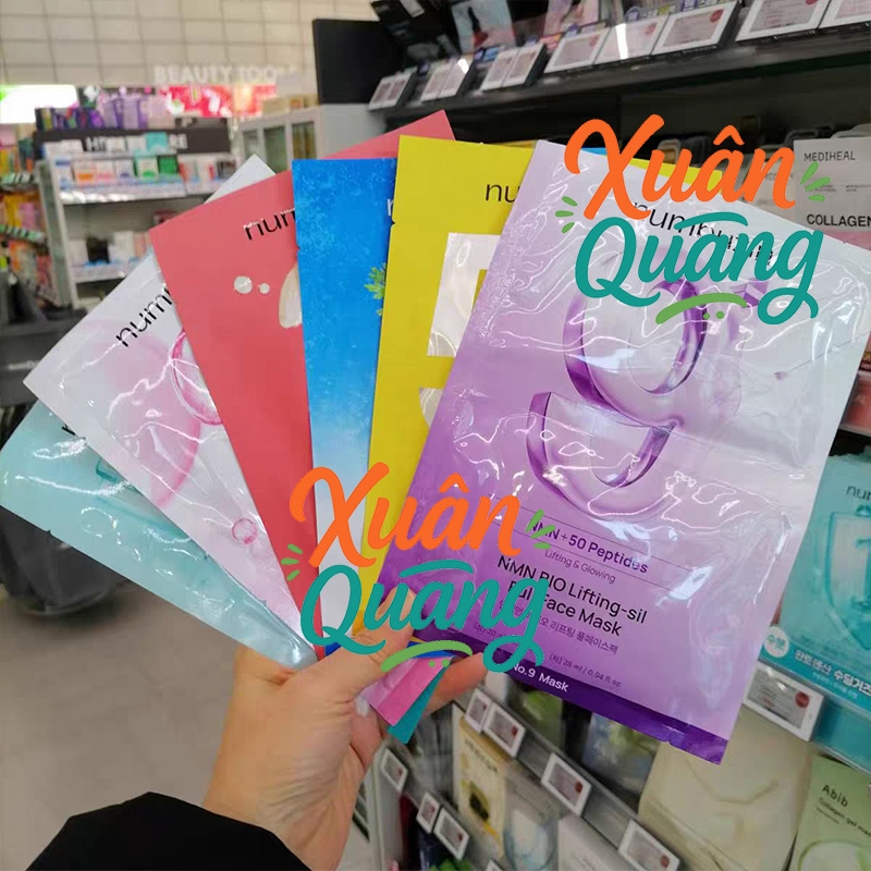 Mặt nạ NUMBUZIN dưỡng ẩm sâu, phục hồi da - No.1 / No.2 / No.3 / No.4 / No.5 / No.9 Sheet Mask 4ea