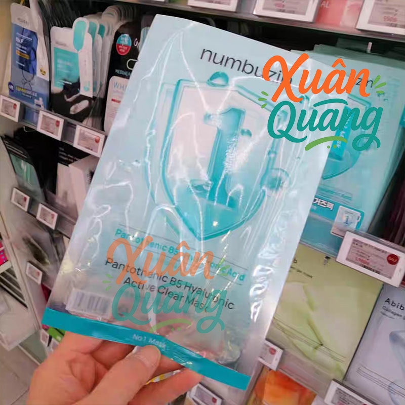 Mặt nạ NUMBUZIN dưỡng ẩm sâu, phục hồi da - No.1 / No.2 / No.3 / No.4 / No.5 / No.9 Sheet Mask 4ea