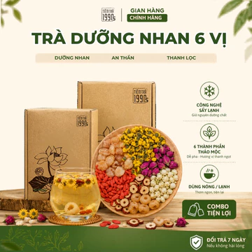 Set Trà Thảo Mộc Dưỡng Nhan Tiệm Trà 1990s Đẹp Da, An Thần Detox Thanh Lọc Cơ Thể