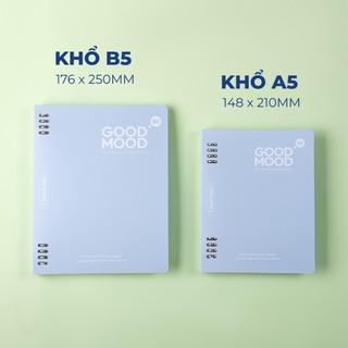 Sổ Còng A5 B5 Classmate Thay Giấy Refill 100GSM, Đa Dạng Dòng Kẻ, Binder 200Trang Kim Loại Chắc Chắn