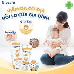 Kem dưỡng ẩm đa tầng Nipcare cùng con yêu tạm biệt chàm sữa, viêm da chuẩn y khoa (Tube 60g)